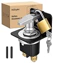 Nilight Battery Disconnect Switch 500A 12V-36V with Locking Plate and Lock