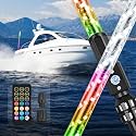 Nilight Boat Navigation Light 3FT Spiral LED Whip Lights