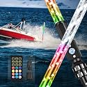 Nilight Boat Navigation Light 5FT Spiral LED Whip Lights