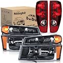 Nilight Headlight and Taillight Combo for 2004-2012 Chevy Colorado