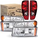 Nilight Headlight and Taillight Combo for 2004-2012 Chevy Colorado
