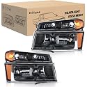 Nilight Headlights Assembly for Chevy Colorado 2004-2012