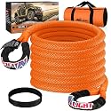 Nilight Kinetic Recovery Rope 33000 LBS 1" x 30ft Snatch Strap Heavy Duty Offroad Towing Starp Kit Vehicle Recovery kit for UTV ATV SUV Truck Car Jeep Tractor