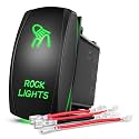 Nilight 5Pin Rock Lights Rocker Switch Laser Etched Toggle SPST