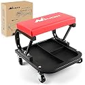 Nilight Rolling Mechanic Seat, 250 LBS Capacity Padded Mechanic Stool