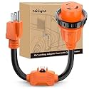 Nilight RV Locking Adapter Cord with Circuit Breaker Overload Protector