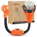 Nilight RV Locking Adapter Cord with Circuit Breaker Overload Protector