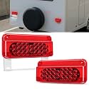 Nilight RV Tail Light 2PCS 54 LED Red White Waterproof Taillights