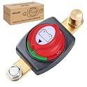 Nilight Side Post Battery Disconnect Switch with Adapter Negative