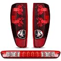 Nilight Tail Light and Brake Light Assembly 04-12 Chevy Colorado GMC Canyon