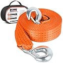 Nilight Tow Strap with Safety Hooks 2”x20’10,000LBS Breaking Strength