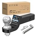 Nilight Trailer Hitch Ball Mount Fits 2" Receiver with 2" Ball 2" Drop