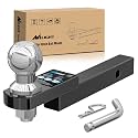 Nilight Trailer Hitch Mount with 2 Inch Trailer Ball Fits 1-1/4" Receiver