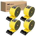 Nilight Truck Straps 4" x 30' Heavy Duty Tie Down with Flat Hooks