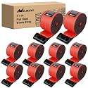 Nilight Truck Straps 4" x 30' Heavy Duty Tie Down with Flat Hooks