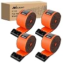 Nilight Truck Straps 4" x 30' Heavy Duty Tie Down with Flat Hooks