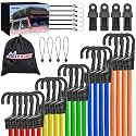 Nilight Ultimate Heavy Duty Outdoor Bungee Cord Assortment | Includes 36 Pcs (18" 24" 32" 40" 48") with Hooks for Camping Securing and DIY
