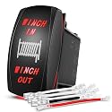 Nilight 7Pin Winch in Out Rocker Switch DPDT Momentary Toggle