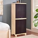 Nilkamal Freedom Big 6 (FB 6) Plastic Cabinet for Storage|3-Year Warranty|Space &amp; Clothes Organizer| Shelves| Cupboard| Almari|Wardrobe|Living Room|Adult &amp; Kids| Multipurpose for Home Kitchen &amp; Office