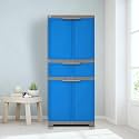 Nilkamal Freedom with 1 Drawer Plastic Cabinet for Storage| Space & Clothes Organizer| Shelves| Cupboard| Almari| Wardrobe| Living Room| Adult & Kids| Multipurpose for Home Kitchen & Office