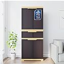 Nilkamal Freedom Plastic Cabinet with Drawer Storage |3-Year Warranty | Clothes Organizer Cupboard with Shelves &amp; Utility Drawer | Wardrobe Almirah for Home, Kitchen &amp; Office Use | for Adults &amp; Kids