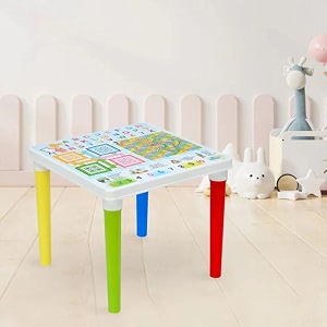 nilkamal genius kids ludo table for study milky white