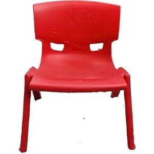 nilkamal intra strong and durable plastic school study chair for kids red medium set of 1