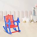 Nilkamal Strong and Durable Plastic Kids Jungle Toy Rocker Chair/Arm Chair (Blue/RED)