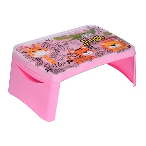 nilkamal polypropylene wizard jungle adventure foldable kids study table with storage fairy pink 33cm 51cm