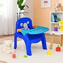 Nilkamal Wonder Plastic Baby Desk Chair with Removable Tray | 3-Year Warranty | Multipurpose Toddler Chair for Eating, Feeding, Learning | High Backrest Kids Seating for 6 Months to 5 Years