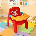Nilkamal Wonder Plastic Baby Desk Chair with Removable Tray | 3-Year Warranty | Multipurpose Toddler Chair for Eating, Feeding, Learning | High Backrest Kids Seating for 6 Months to 5 Years