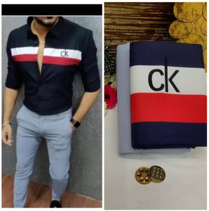 nilkhanthfabric polycotton striped shirt  trouser fabric