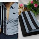 NILKHANTHFABRIC Polycotton Striped Shirt & Trouser Fabric