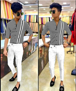 nilkhanthfaric polycotton solid shirt  trouser fabric
