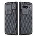 Nillkin for Google Pixel 8 Case with Camera Cover [Hard PC+TPU Bumper] [Upgraded Camera Lens Protection] Slim Shockproof Protective Phone Case for Pixel 8 6.2inch, Black