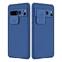 Nillkin for Google Pixel 8 Pro Case with Camera Cover [Hard PC+TPU Bumper] [Upgraded Camera Lens Protection] Slim Shockproof Protective Phone Case for Pixel 8 Pro 2023, Blue