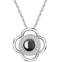 Nilu's Collection American Diamond -Studded Star Pendant Necklace| Rose Gold Plated Pendant with Chain| Fashion Jewellery for Women