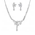 Nilu39s Collection Floral Necklace With Earrings For