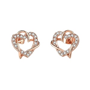 nilu39s collection alloy heart shape stud earrings for women and girls