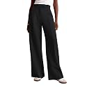 NIMIN Women Wide Leg Work Pants High Waisted Dress Trousers with Pockets