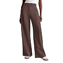 NIMIN Women Wide Leg Work Pants High Waisted Dress Trousers with Pockets