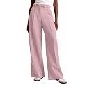 NIMIN Women Wide Leg Work Pants High Waisted Dress Trousers with Pockets