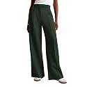 NIMIN Women Wide Leg Work Pants High Waisted Dress Trousers with Pockets