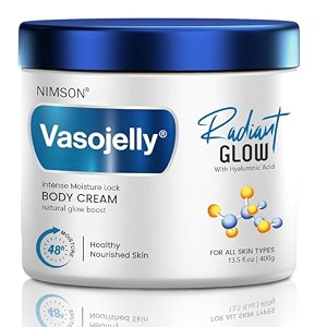 nimson vasojelly radiant glow face hand amp body cream with hyaluronic acid for healthy amp nourished skin with intense moisture lock - 400g