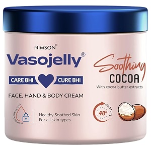nimson vasojelly soothing cocoa face hand amp body cream with cocoa butter extracts for healthy amp soothed skin with intense moisture lock - 400g