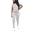 Nimsruc Workout Sets For Women 2 Piece Outfits Sexy Summer Sweatsuits Jogging Suits Casual Bodycon Tracksuits