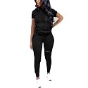 Nimsruc Workout Sets For Women 2 Piece Outfits Sexy Summer Sweatsuits Jogging Suits Casual Bodycon Tracksuits