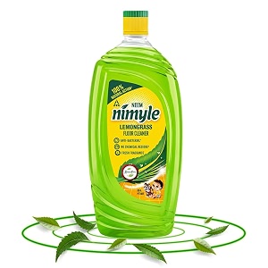 nimyle floor cleaner lemongrass 18l100 natural actionpower of neem999 anti-bacterialfresh lemongrass fragrancesafe for kids amp petstry complete rangerecommended by wnocertified by green pro