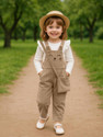 Ninas Baby Girls PartyFestive Top Dungaree