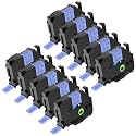NineLeaf 10 Pack 24mm 0.94 Laminated TZe TZ Tape Compatible for Brother P-Touch TZe-551 TZ-551 TZe551 TZ551 1'' Black on Blue Label Tape for Ptouch PT-D600 PT-D610BT PT-P700 PT-P710BT Label Maker
